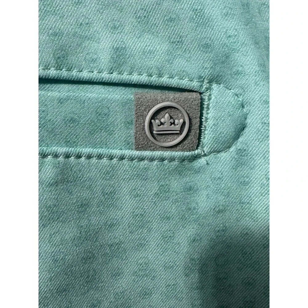 Peter Millar Crown Sport Salem Skull-In-One Performance Shorts 52R Cabana Blue